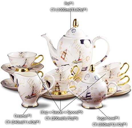 TJLSS čaj set za kavu evropski porculan čaj za čaj keramički lonac šećer posuda za kafu čaj za čaj