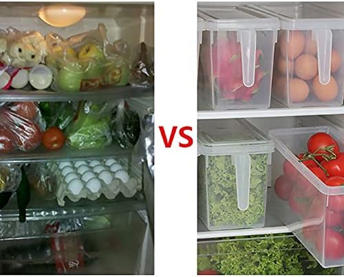 Slnfxc kuhinjske ladice za čuvanje frižidera za domaćinstvo prozirna kutija za zamrzavanje sa zamrzivačem