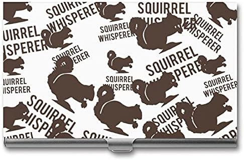 Squirrel Whisperer Print Vizitkarta Metalni Držač Džepni Novčanik Ime Kartice Organizator Slatka