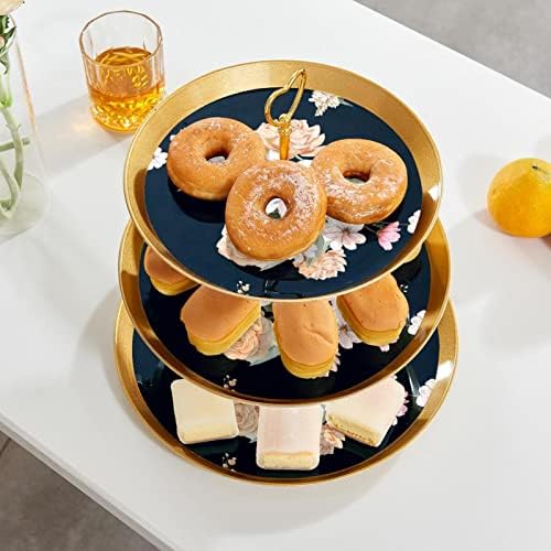 3 resied stalak za desert Cupcake Voće ploča Plastična držač za prikaz za displej za vjenčanje rođendan