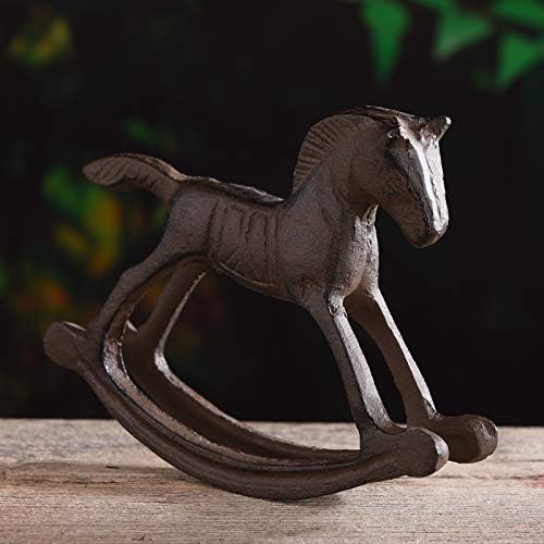 Brasstar Liveno gvožđe Krušenje konjsko kip 6.3 Vrt Početna Ured za dekor Dekor Childlike Figurine TQZDPT47