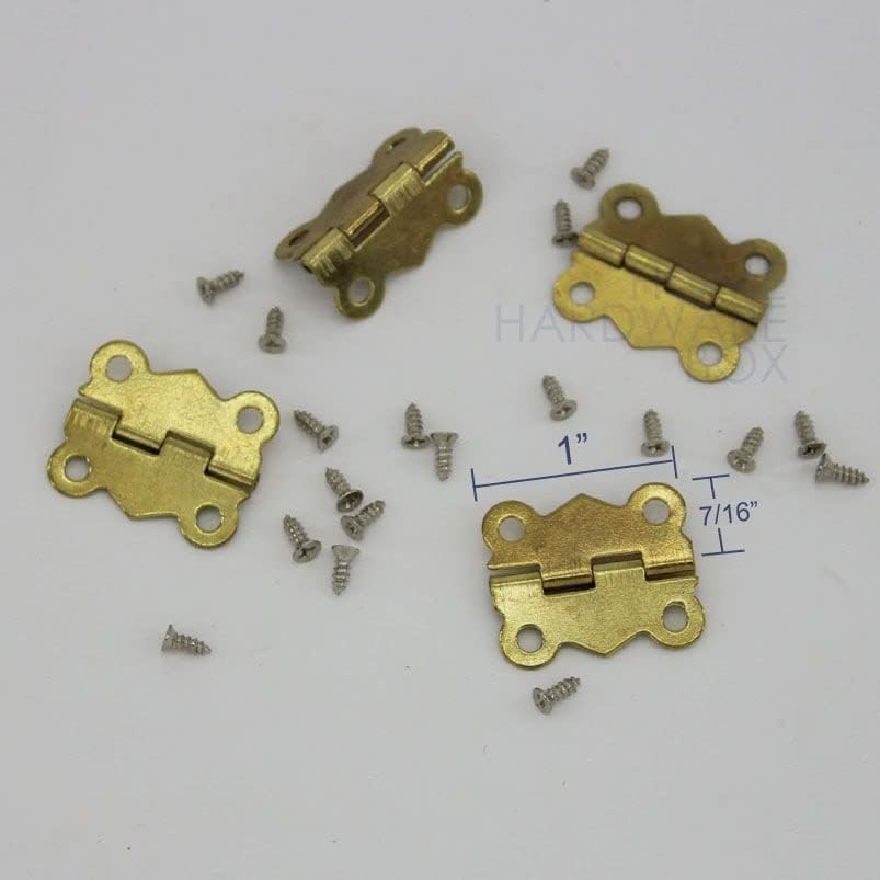 20pc Mini leptir šarkiranje rezbarenog drvenog nakita za nakit DIY male šarke 1 25 mm sa vijkom