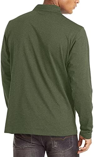 KEFITEVD muški pulover 1/4 Zip flis duge rukave majice Dry Fit performanse trčanje Atletski trening Tops Golf