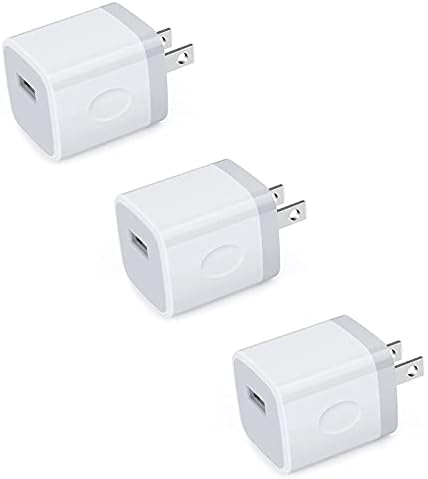 kutija za punjenje iPhonea, USB Adapter, Sicodo 3pack zidni utikač sa jednim portom blokovi za punjenje