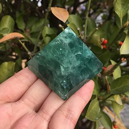 40 mm prirodni zeleni fluorit kvarcni kristalni piramida Akupoint 100g pogodan za kućni sirovi kamenje i minerali
