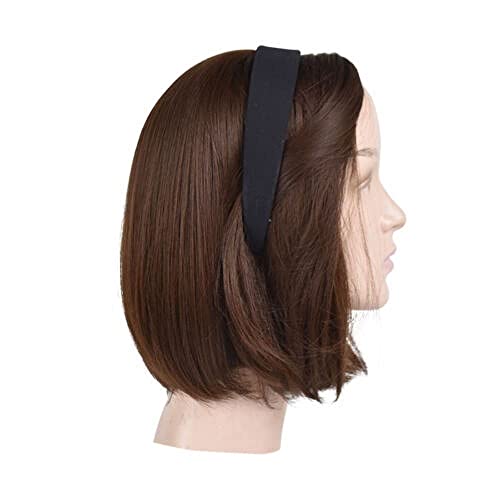 Ayaoch Crna 1-inčna satenska tvrda traka za glavu čvrsta traka za kosu za žene i djevojčice