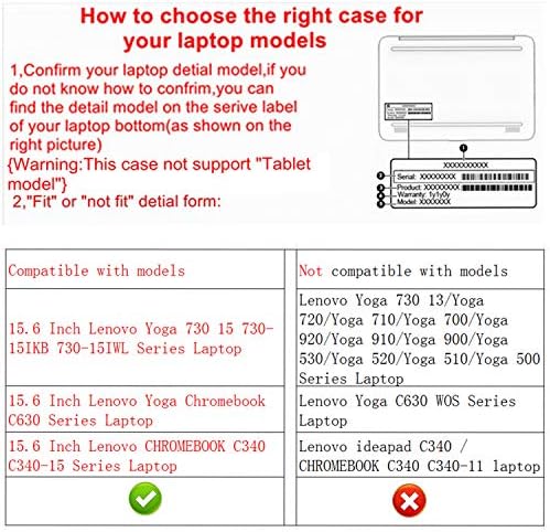 ALAPMK zaštitna futrola za 15,6 Lenovo joga 730 15 730-15ikb 730-15iwl / Chromebook C340 C340-15 / Yoga Chromebook