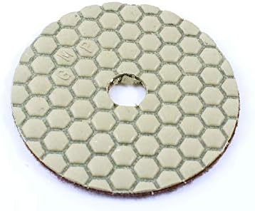 X-DREE 3 prečnik 4mm Debljina 2000 Grit dijamantski jastučić za poliranje Khaki Brown(3 ''
