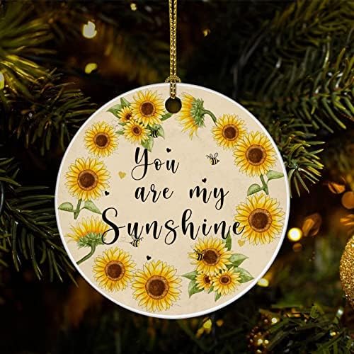 Božić uspomena Ornamenti ti si moj sunce keramički Ornament pokloni ukrasi par poklona božićno drvo visi ukrasi