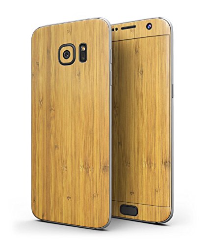 Dizajn Skinz Dizajn Skinz Real Light Bambus Wood Cull-Body Wrap Decal Skin-Kit za Galaxy S9 Plus