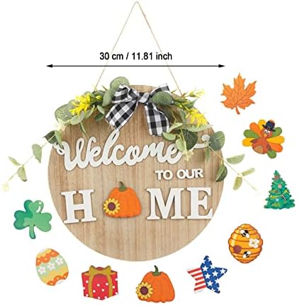 Xios Gnome komad vrata sa zamenljivim vješalicama za odmor Logo sezonski privjesak za viseći dekor