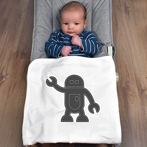 Azeeda 'Prošiženi robot' pamučni bebi za bebe / šal