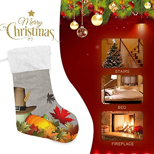 Alaza Božićne čarape Dan zahvalnosti Proslavite klasično Personalizirano Veliki ukrasi za skladištenje
