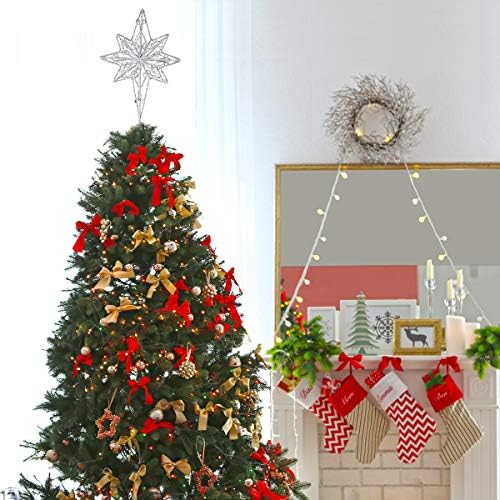 3 kom Anise Star Božićno stablo Topper Star Treetop Dekor za kućnu zabavu Nema lakih božićnih ukrasa Darove ukrasi