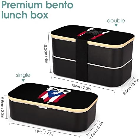 Portoriko zastava pr nijerica Boricua Bento ručak kutija za propuštanje Bento kutija za prehrambene