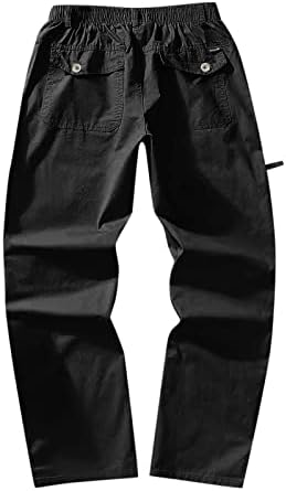 MIASHUI hlače za muškarce s džepovima muške modne Ležerne kopče s više džepova s patentnim