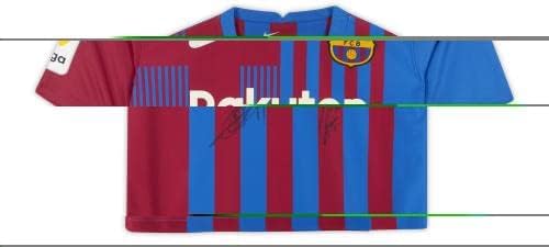 Memphis Depay & Ansu Fati FC Barcelona AUTOGREMENA 2021-22 Home dres - nogometni dresovi