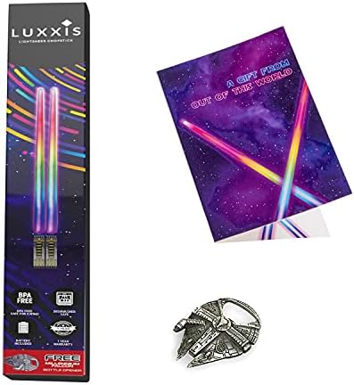 Luxxis Lightsaber Star Wars štapići za jelo osvjetljavaju LED svjetleće višebojne štapiće za zabavu tematska