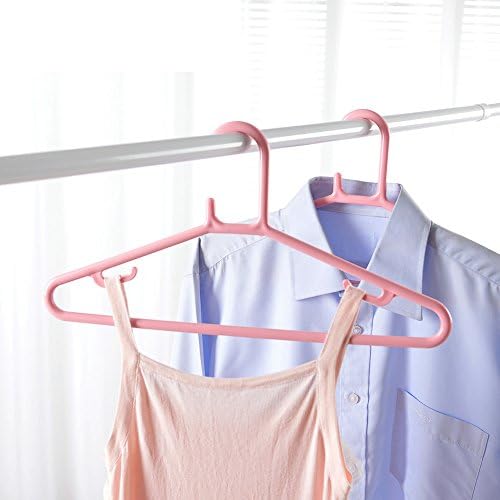 Yumuo plastični vješalice za muškarce i žene povezane dizajnerski obloženi vješalice za košulje, nosači