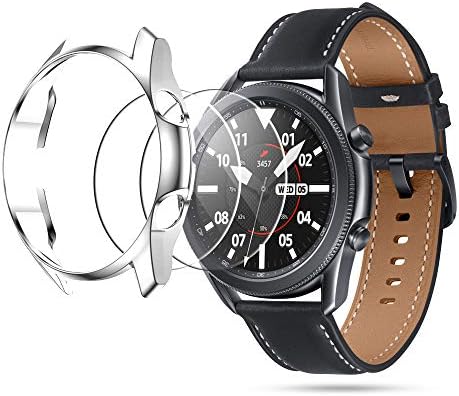 Seutureone kompatibilan za Samsung Galaxy Watch 3 45 mm poklopac kućišta sa zaštitnikom zaslona, ​​mekim