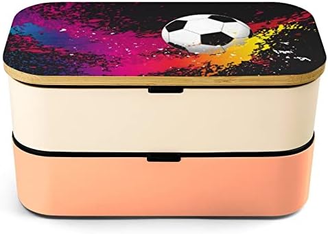 Obojeni prskanje sa nogometnim loptom Bento ručak kutija za cure sa bento kutijom Prehrambene posude