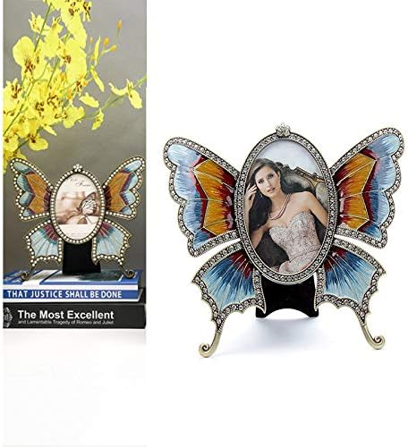 Yongyan Fashion Butterfly 4x6 inčni okvir za slike za prikaz stola porodični metalni okvir za fotografije uređenje