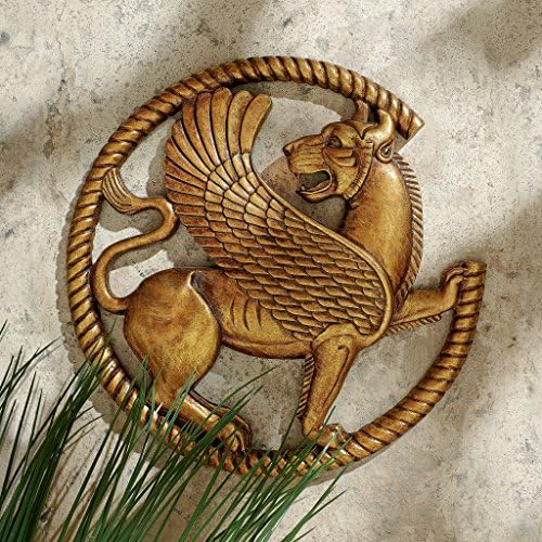 Dizajn Toscano Perzijska gifta zidne skulpture, 12 inča, antiky zlato