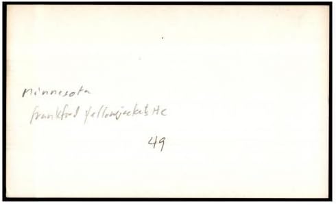 George Gibson potpisao indeks kartica 3x5 potpisana Minnesota 87287-NFL rez potpisa