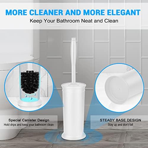 UPTRONIC WC četka, četka za toalet sa ekstra dugačkim ručkama Izdržljivi čekinje za čistine i natkriveni