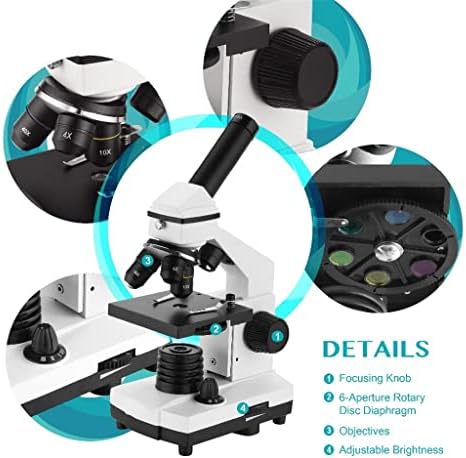 N / A 64x-640X profesionalni biološki mikroskop gore / dolje LED Monokularni mikroskop za učenike obrazovanje