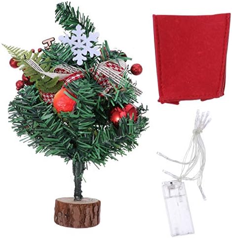 Galpada Božićne ukrase 1 Set Božićni dan Mini božićno stablo Desktop Ornament Dekorativni poklon