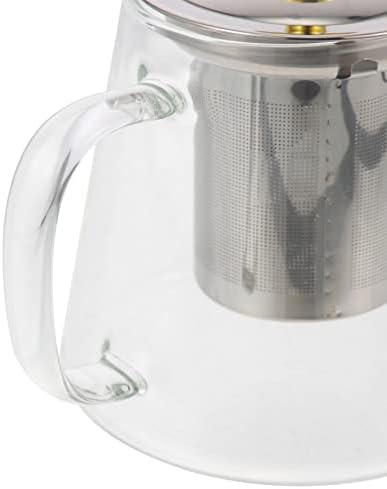Stobok Clear Glass Clettle sa izljevom stakla za čaj za čaj za kućna čajnik