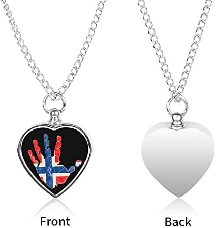 Ogrlica od urne za kućne ljubimce Norveške zastave za pse mačke pepeo Memorijalni privjesak za uspomenu