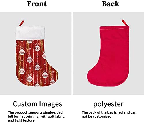 Za u dizajnu Božićne čarape Dekoracija Personalizirani viseći ukras Xmas Party Božićne čarape Klasični kamin