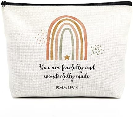 Christian pokloni za žene religijska Biblija stih torba za šminkanje Inspirational Sveto pismo rasadnik Decor