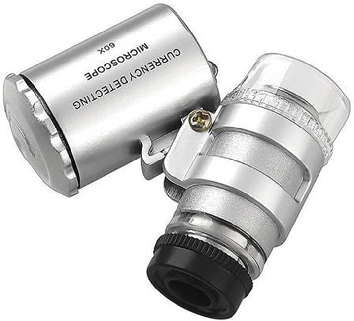 Komplet opreme za mikroskop za odrasle 60x mini mikroskop ručni lupa LED svjetlo lupa Lab potrošni