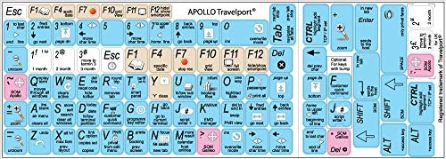 4keyboard New Apollo TravelPord naljepnice za tipkovnicu za radnu površinu, laptop i bilježnicu