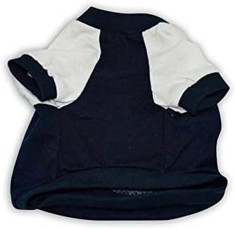 Ležerna majica Petmont za kućne ljubimce Desing: Rođen sa stilom mornarice Plava i bijela sjajna
