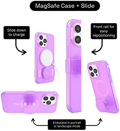 PopSockets: iPhone 14 Pro Max futrola za MagSafe sa držačem za telefon i klizačem & držač za telefon