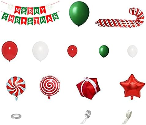 Rezervirajte horizont Božić Balon Garland Arch Kit sa crvenim zelenim zlatnim balonima Candy Cane