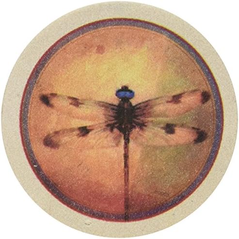 Thrtystone Stoneware Dragonfly pergament coaster, višebojni