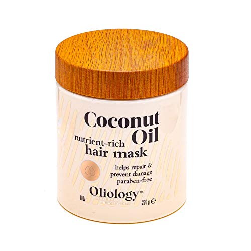 Oliology maska za kosu od kokosovog ulja-pomaže u popravljanju i obnavljanju oštećene kose, ostavlja
