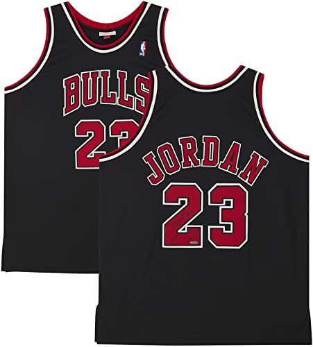 Michael Jordan Chicago Bulls Autographing Black 1997-1998 Mitchell & Ness Jersey sa natpisom HOF