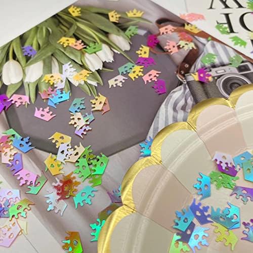 2000 komada Crown Party Glitter PVC Confetti za DIY kalup Art Artwork Holidagement Angagement
