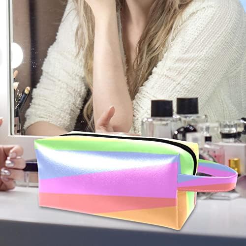 Make up torba, kozmetička torba, vodootporna torba za šminku Organizator, linije Trokut Stripes Rainbow