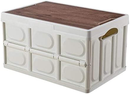 Domaći kućni skladišni kutija Drveni poklopac debela vanjska sklopiva kutija za skladištenje multifunkcionalnog