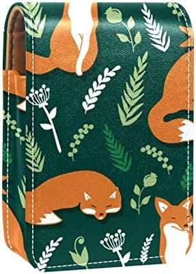 Slatka narandžasta lisica pletena zelena torbica za sjajilo za usne Prijenosna putna kozmetička torbica drži