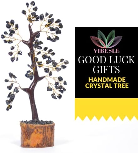 Crna tormalin kristalno drvo - Drvo ličnog dekora - dragi stablo - Feng Shui Decor - kamenje i energija -