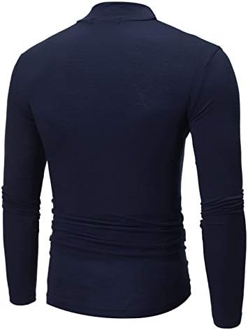 Stretch Boja dna tanka košulja Čvrsta srednji ovratnik dugih rukava muške muške majice muške majice
