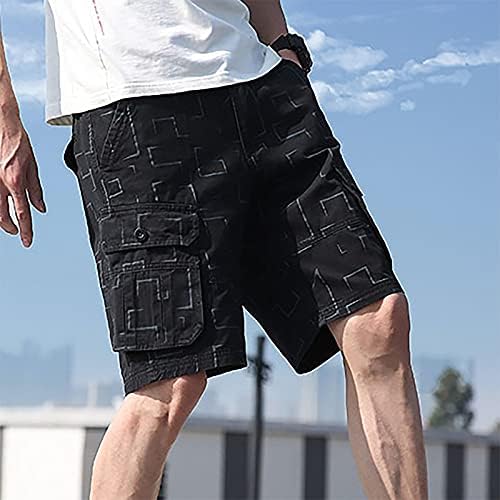 RTRDE MENS CARGO SHORTS Muške modne grafičke džepne hlače Pamučne kratke hlače